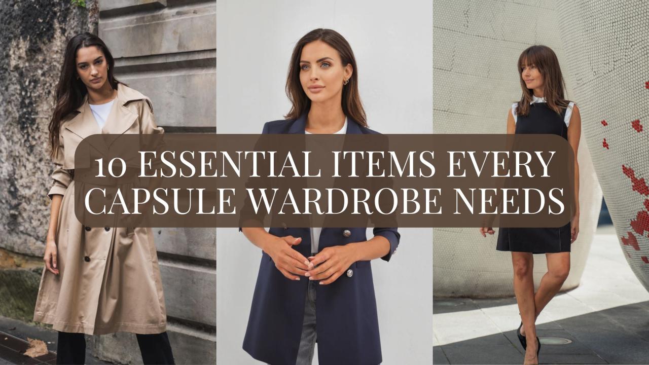 Essential Items For A Capsule Wardrobe This Season